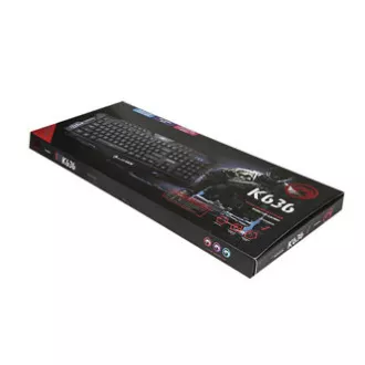 Marvo K636 klávesnice drátová (USB) US, černá Marvo K636 klávesnice drátová (USB) US, černá