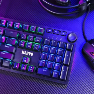 Marvo KG954 EN klávesnice drátová (USB) US, černá mechanická Marvo KG954 EN klávesnice drátová (USB) US, černá mechanická